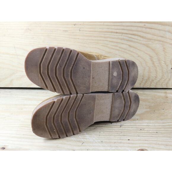 Hush Puppies Boots Womens 9 Brown Suede Sherpa Lined Zip Vintage 70s Ankle - Picture 5 of 7